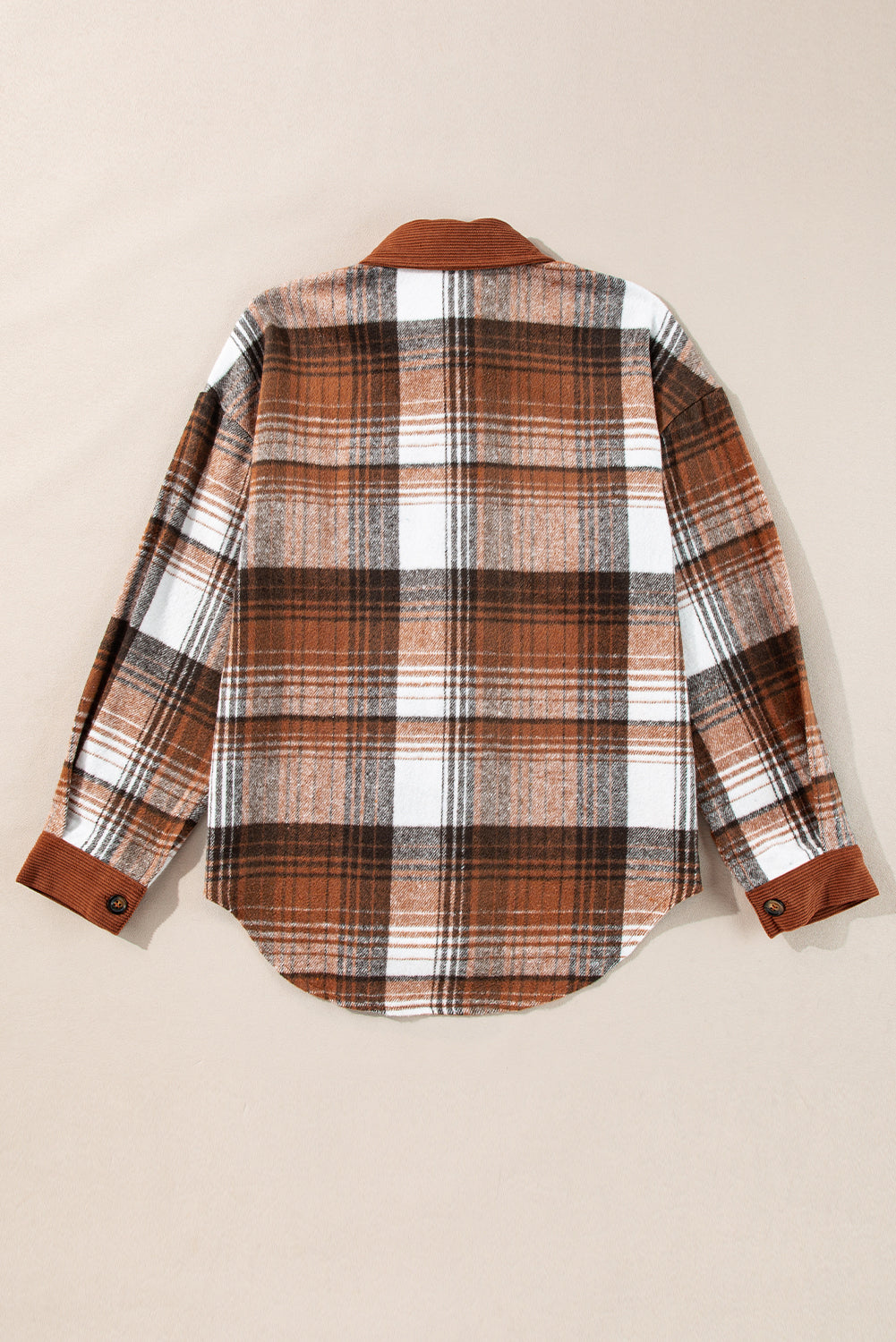 Plaid Corduroy Shacket July.