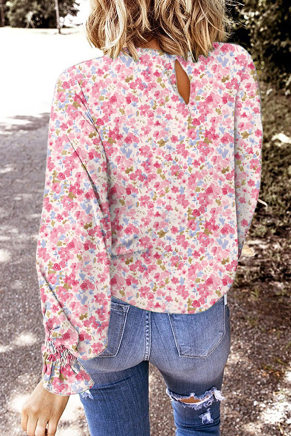 Floral Lantern Sleeve Blouse July.