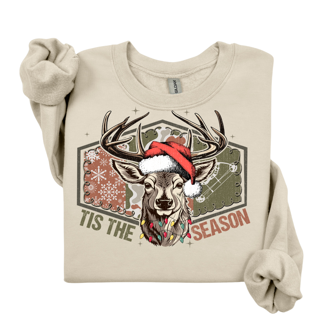 Tis The Season Buck Sweatshirt.