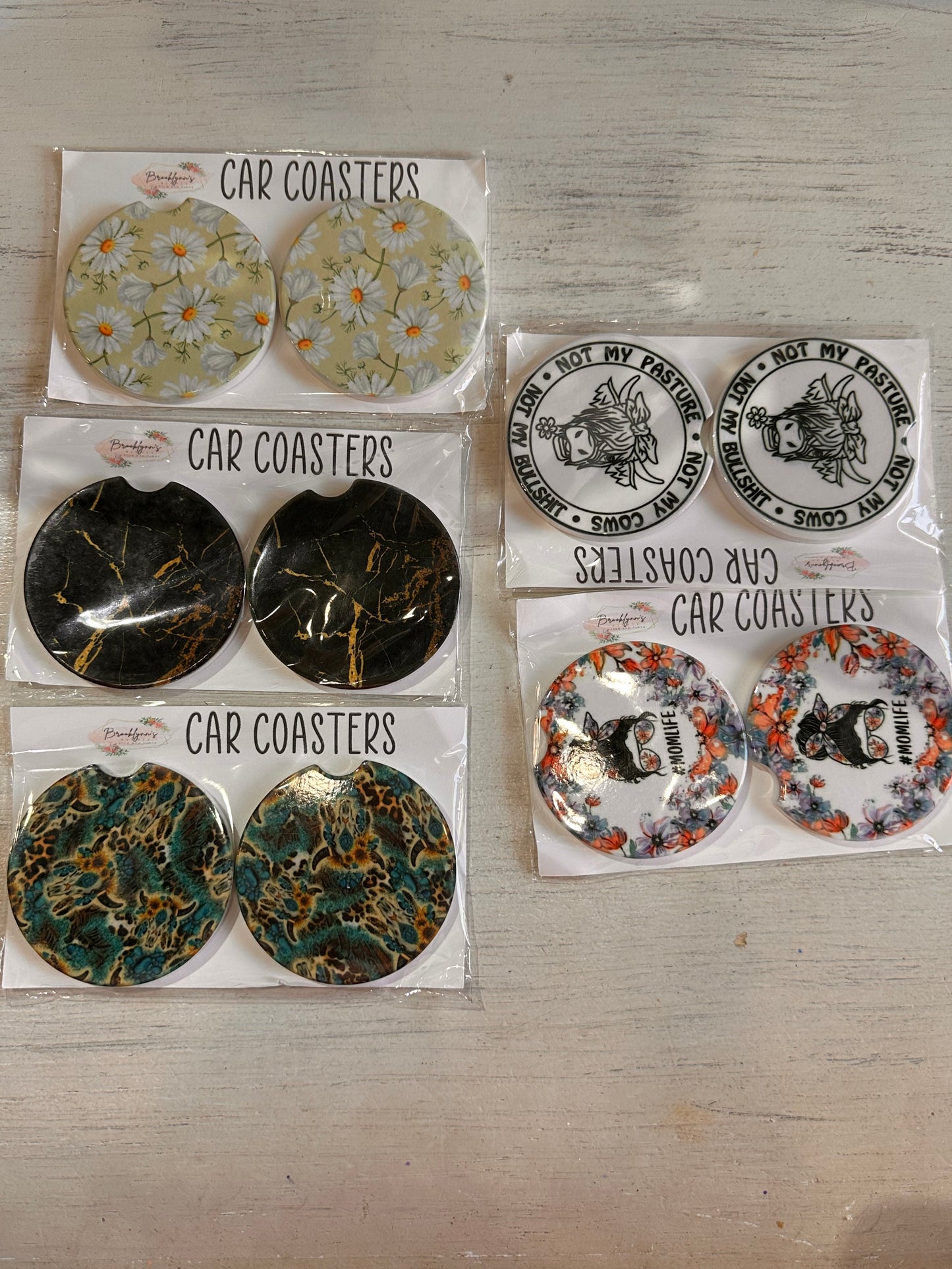 Ceramic Car Coasters