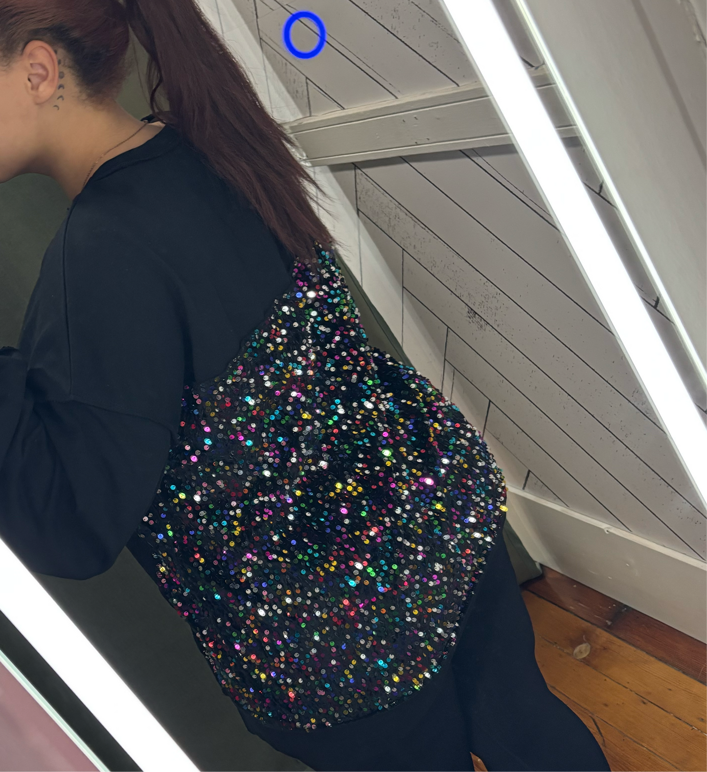Sequin Long Sleeve Shirts