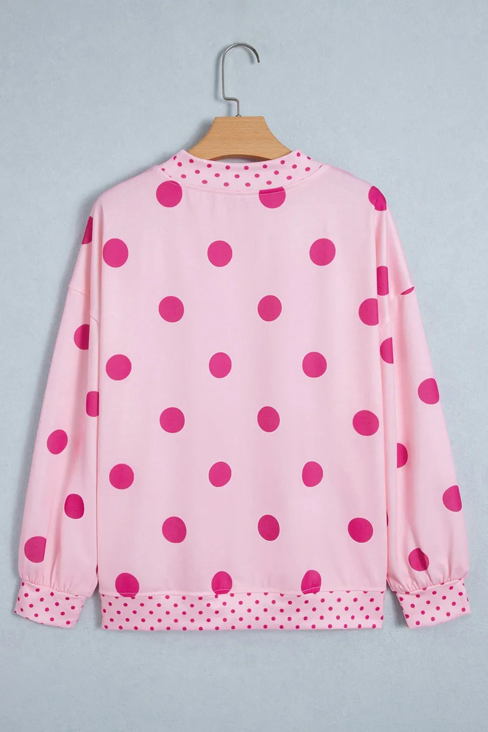 Pink Polka Dot Merry Sweatshirt