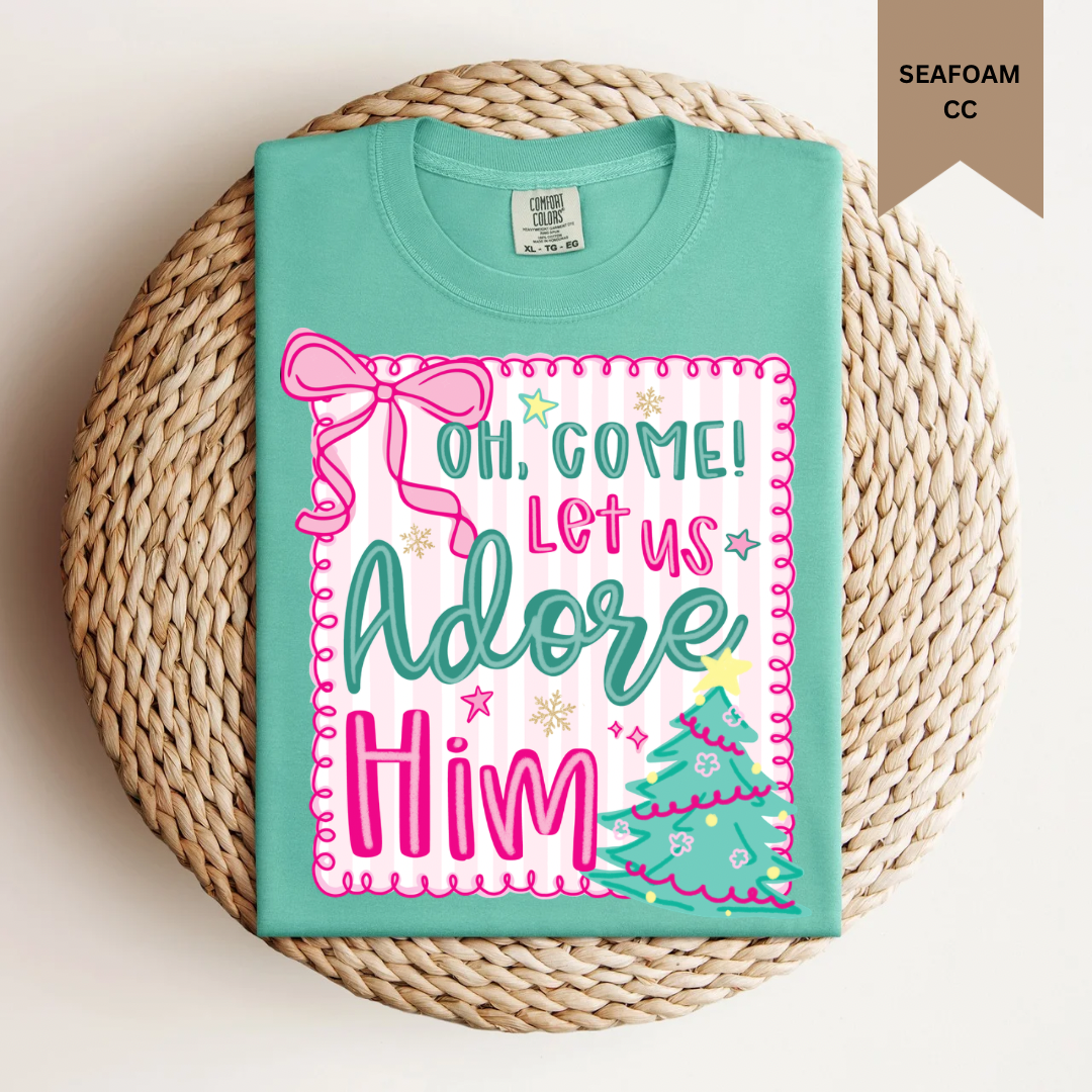 Oh Come Let Us Adore Him Tee.
