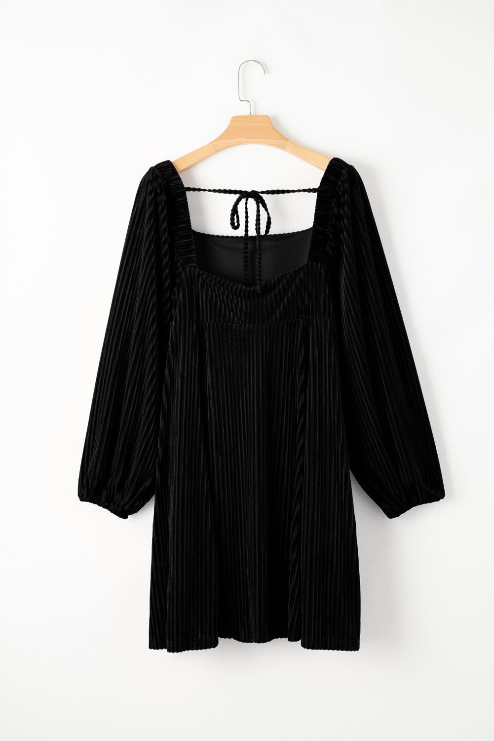 Black Velvet Babydoll Dress LT
