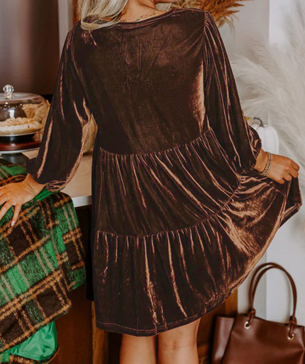 Velvet Mini Dress RTS