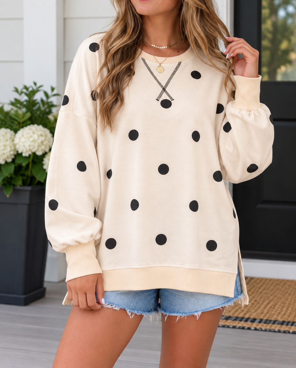 Polka Dot Pullover
