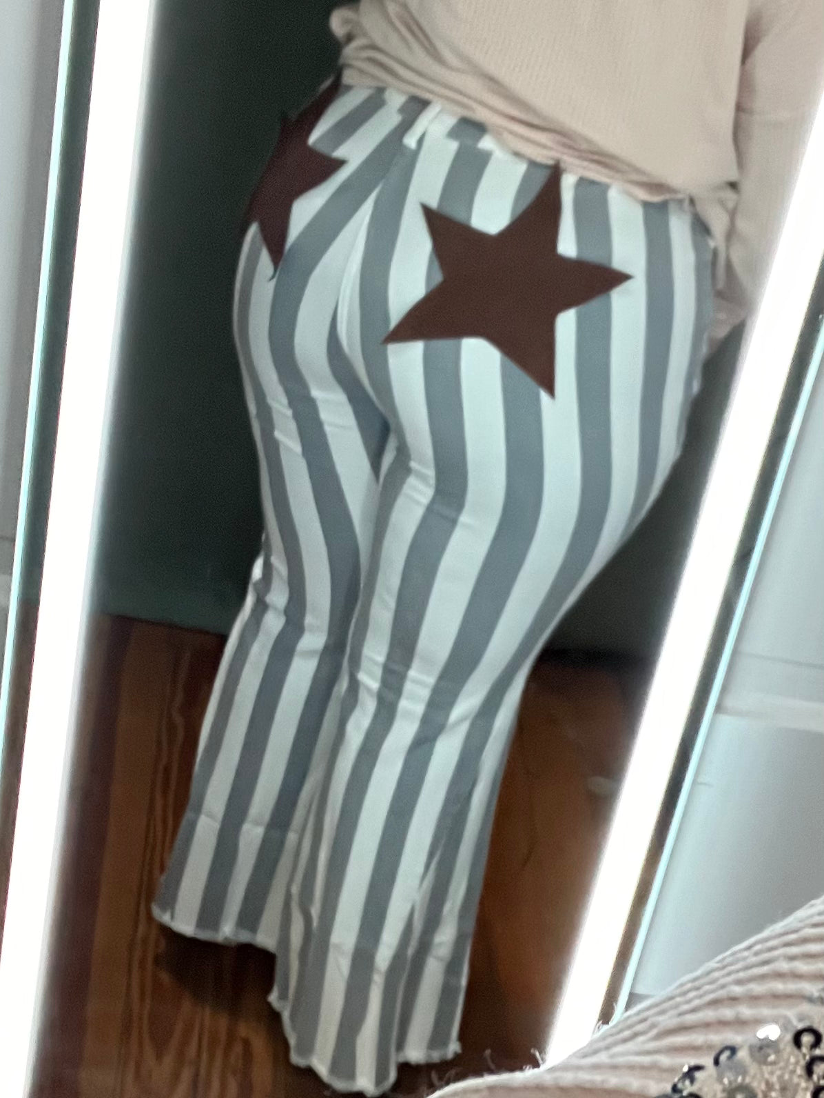 Striped Star Bell Bottoms