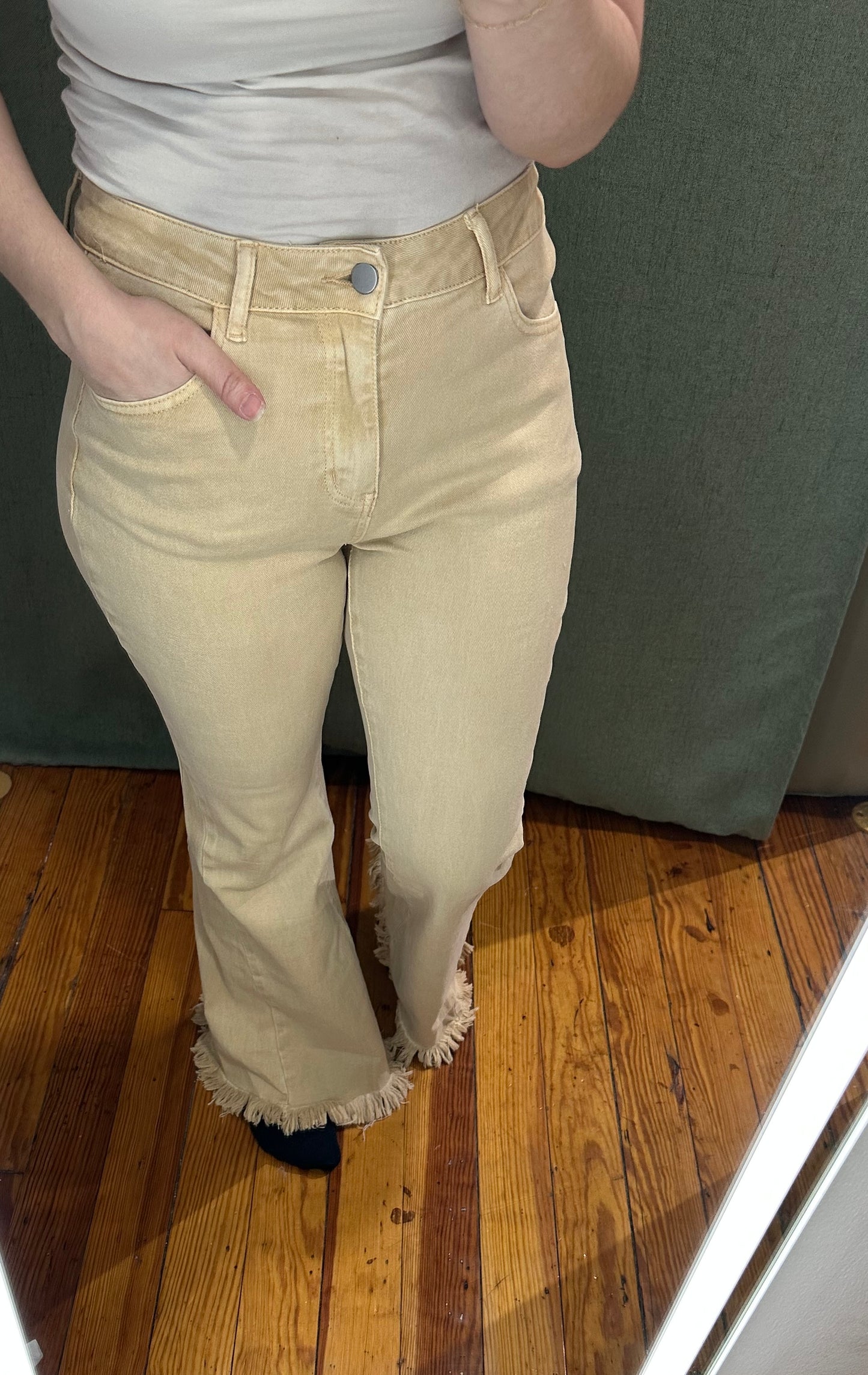 Khaki Bell Bottoms