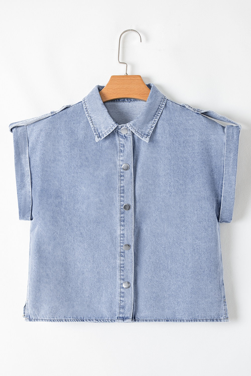 Denim Cap Sleeve Top LT
