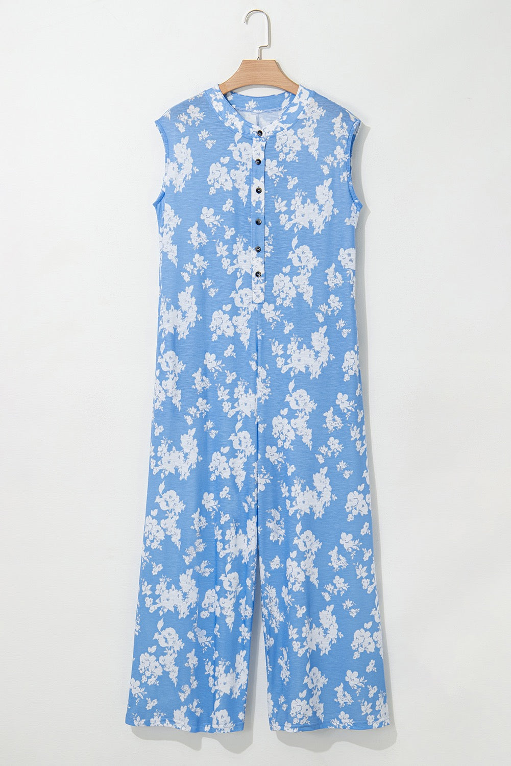 Light Blue Floral Jumpsuit RTS