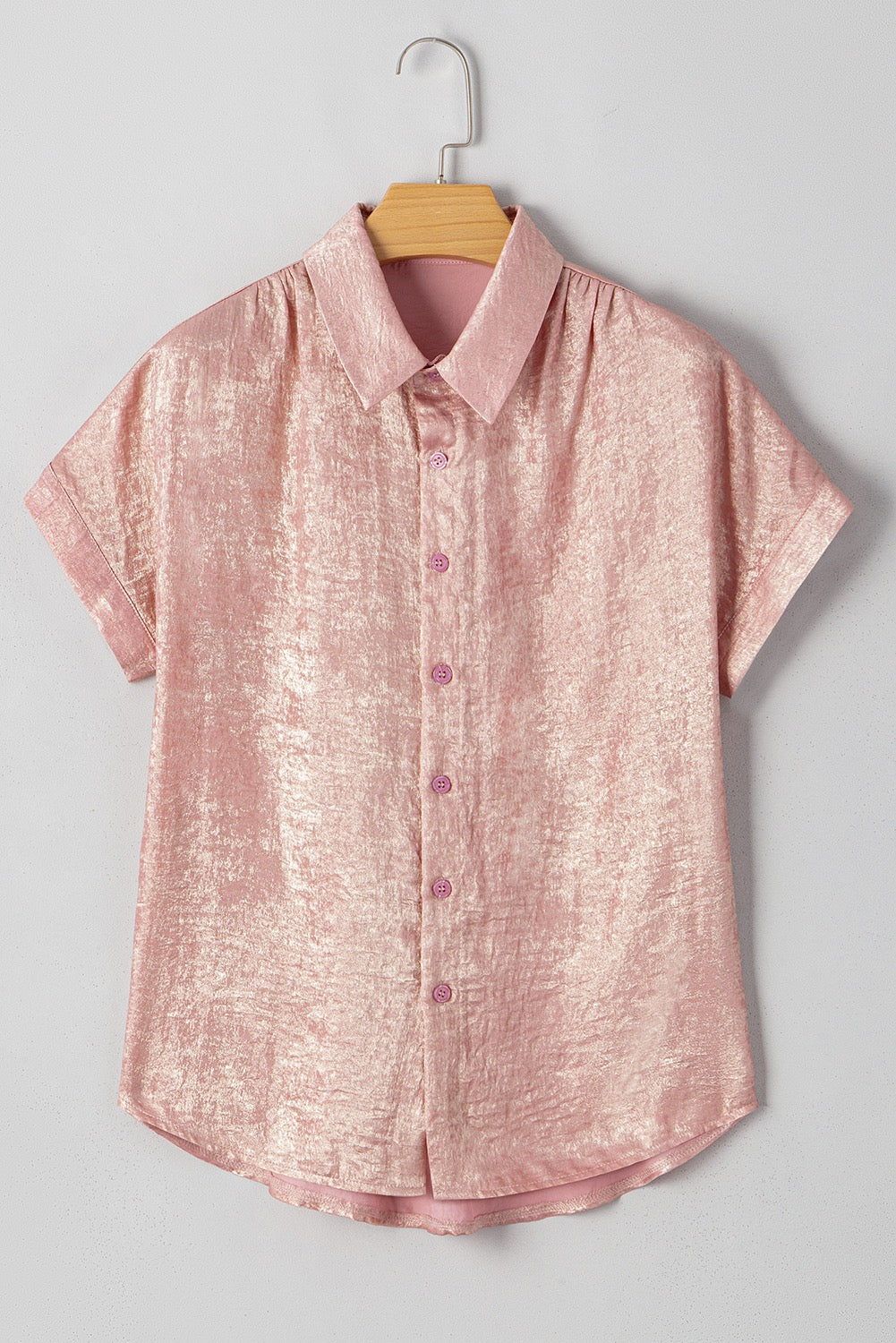 Light Pink Metallic Top April.
