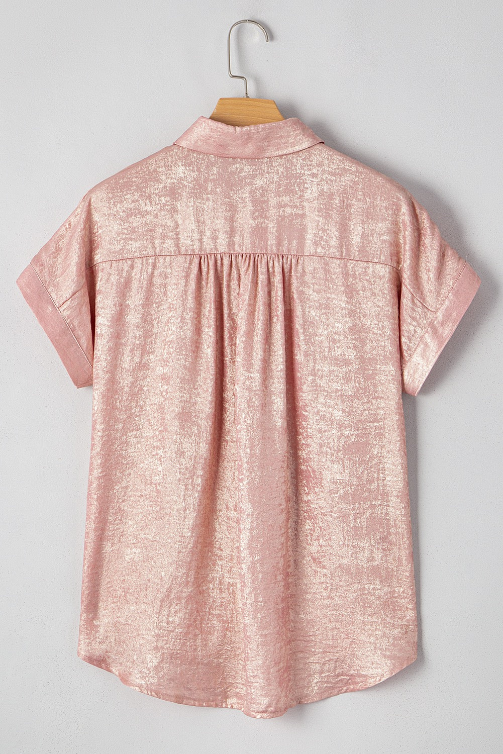 Light Pink Metallic Top April.