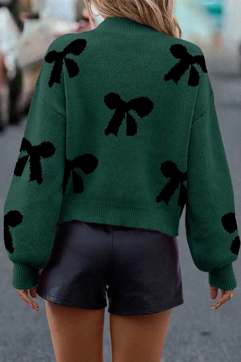Pearl Bow Sweater LT
