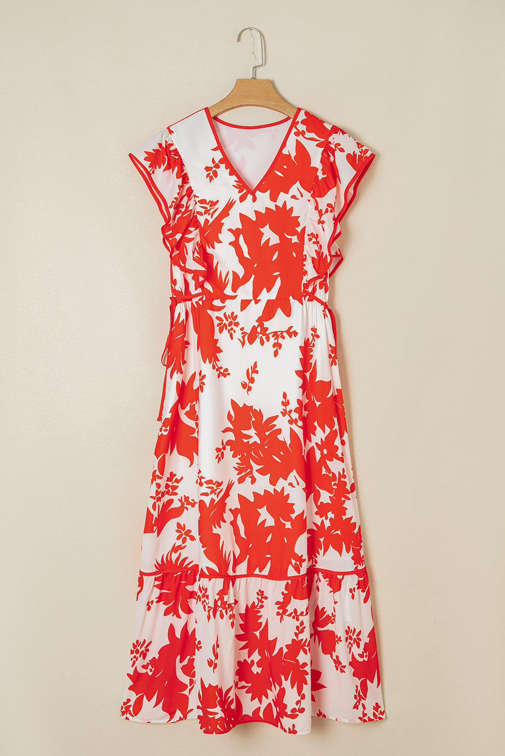 Red Floral Maxi LT