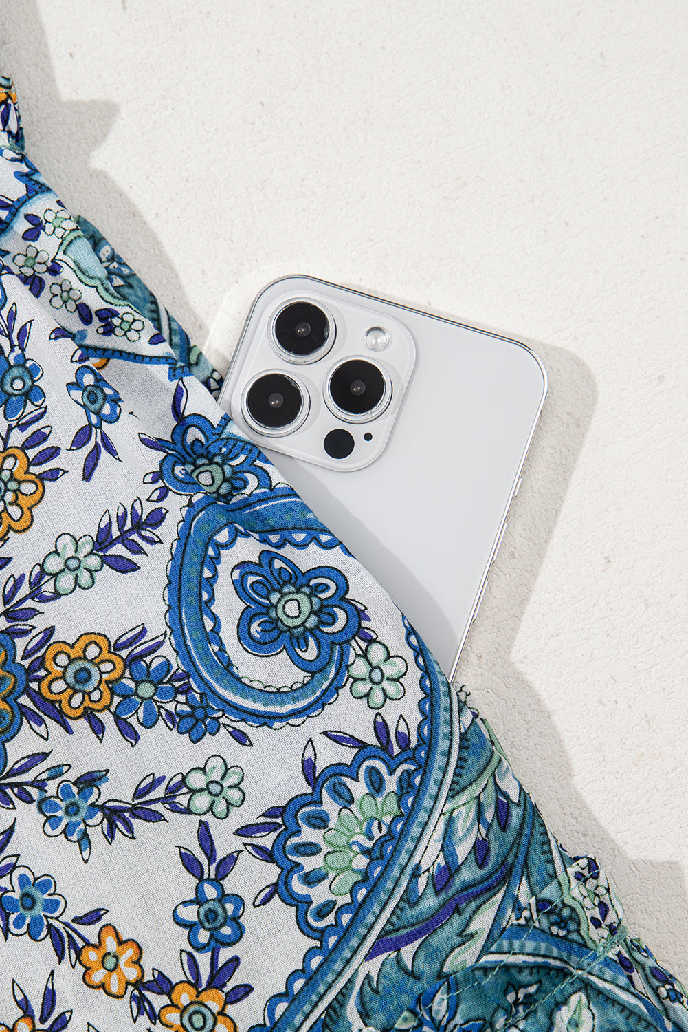 Blue Boho Paisley Dress LT