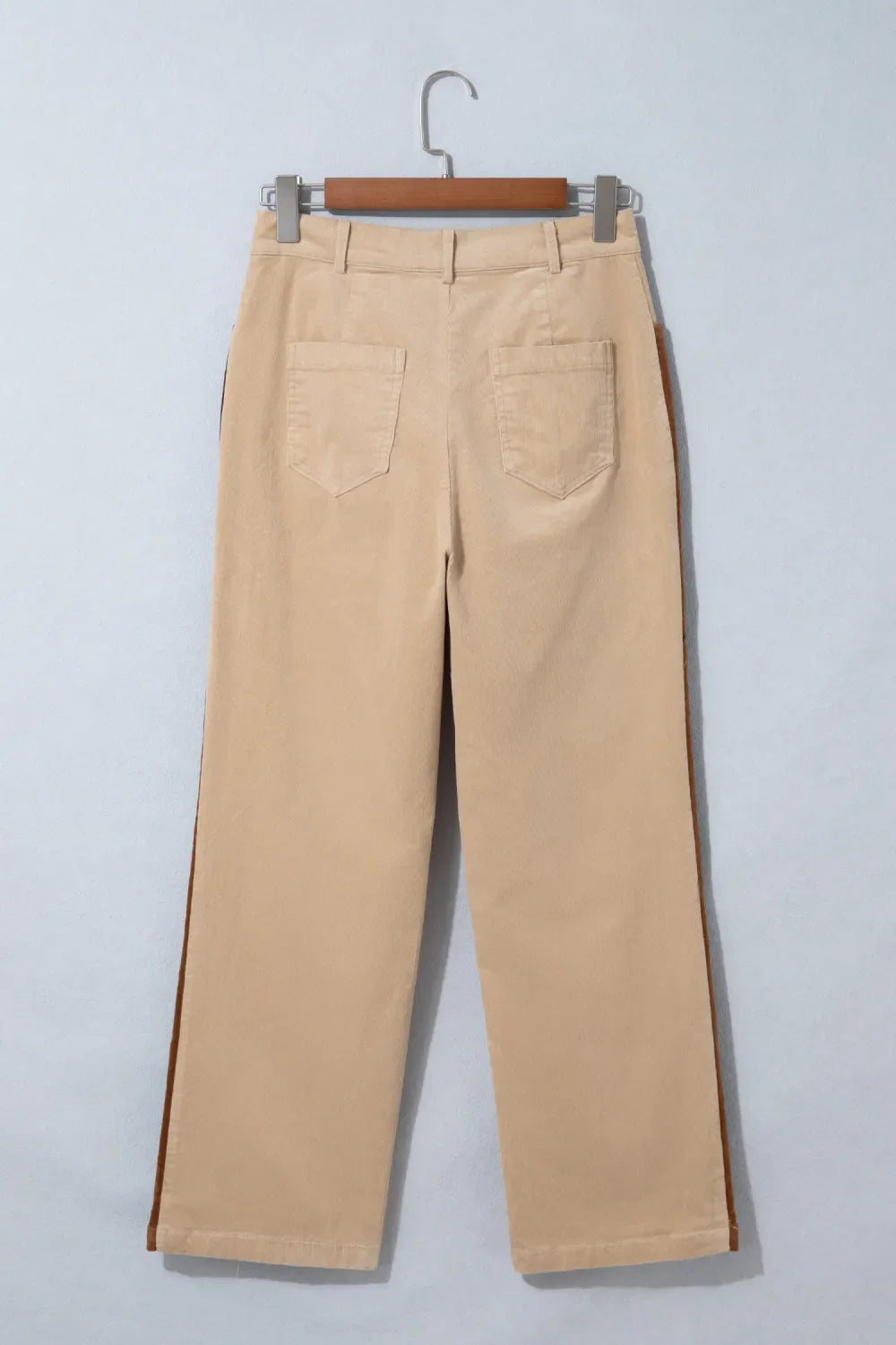 Corduroy Side Stripe Straight Leg Pants