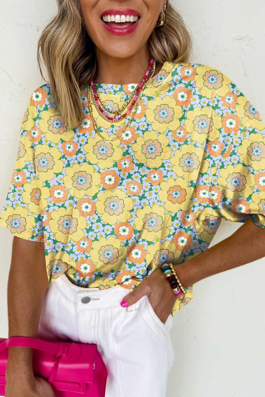 Yellow Summer Flower Top RTS