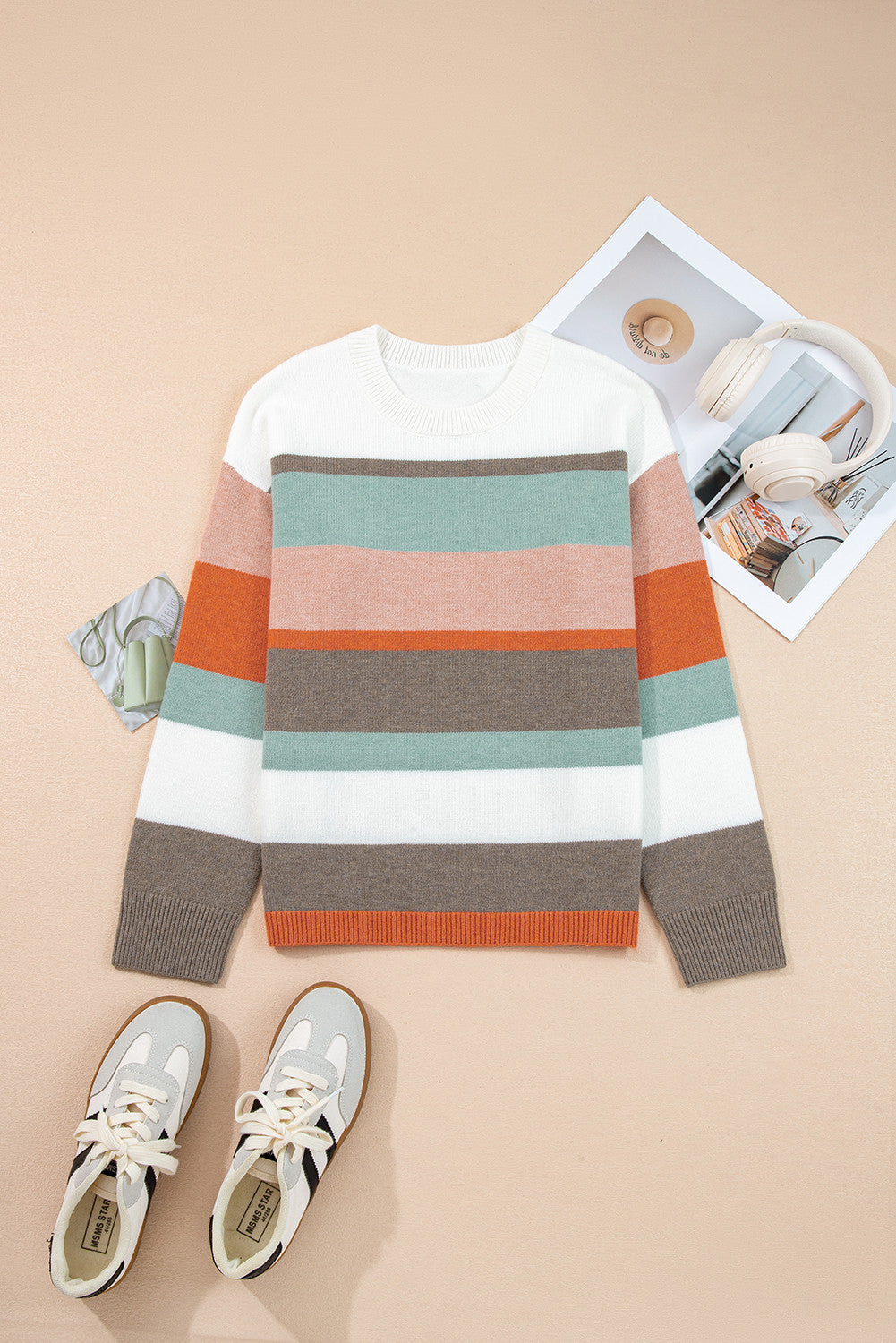 Striped Colorblock Sweater LT