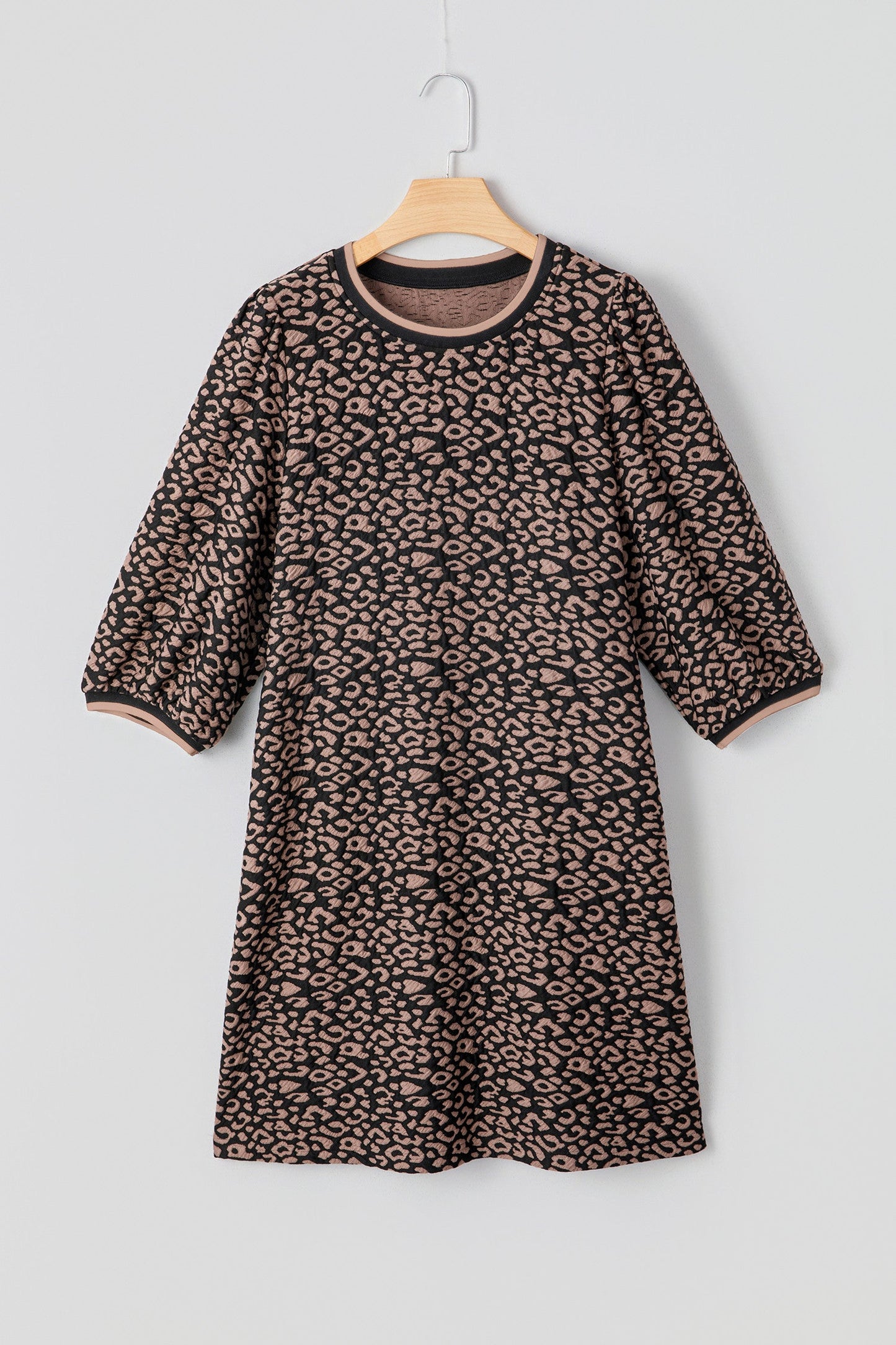 Black Leopard Mini Dress LT