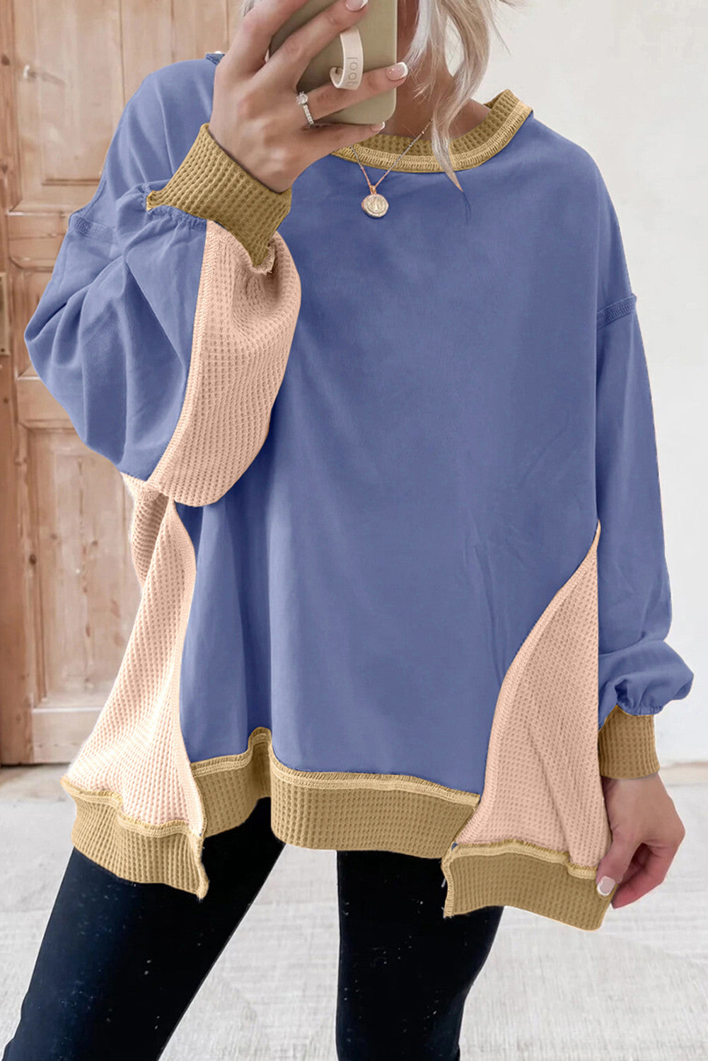 Colorblock Oversized Sweatshirt *THREE COLORS* October.