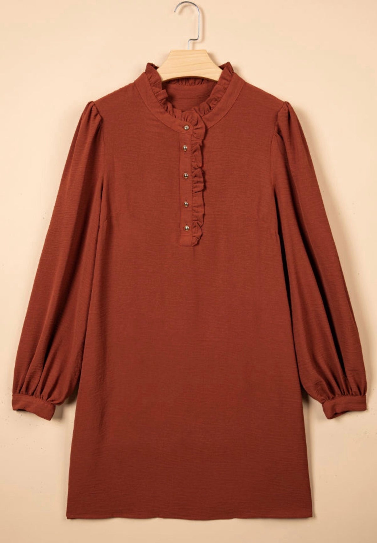 Coffee Shift Dress