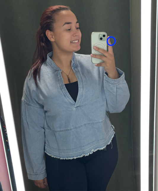 Cropped Jean Top