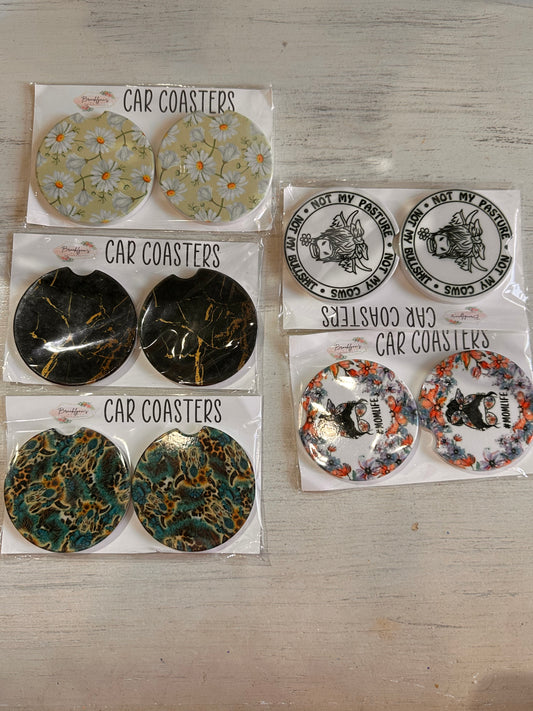 Ceramic Car Coasters