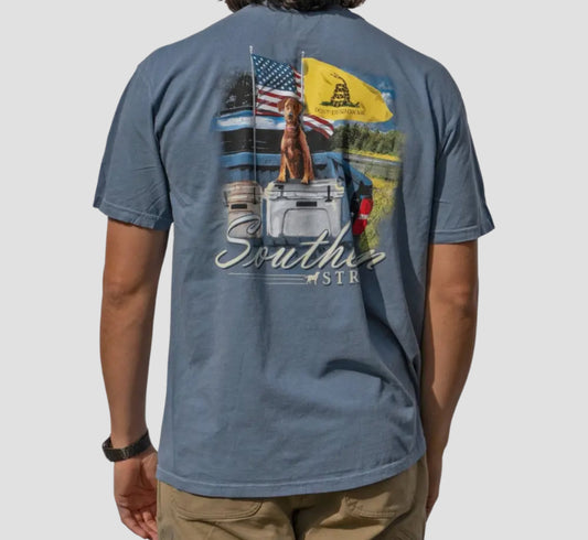 Southern Strut Raised Flags Tee