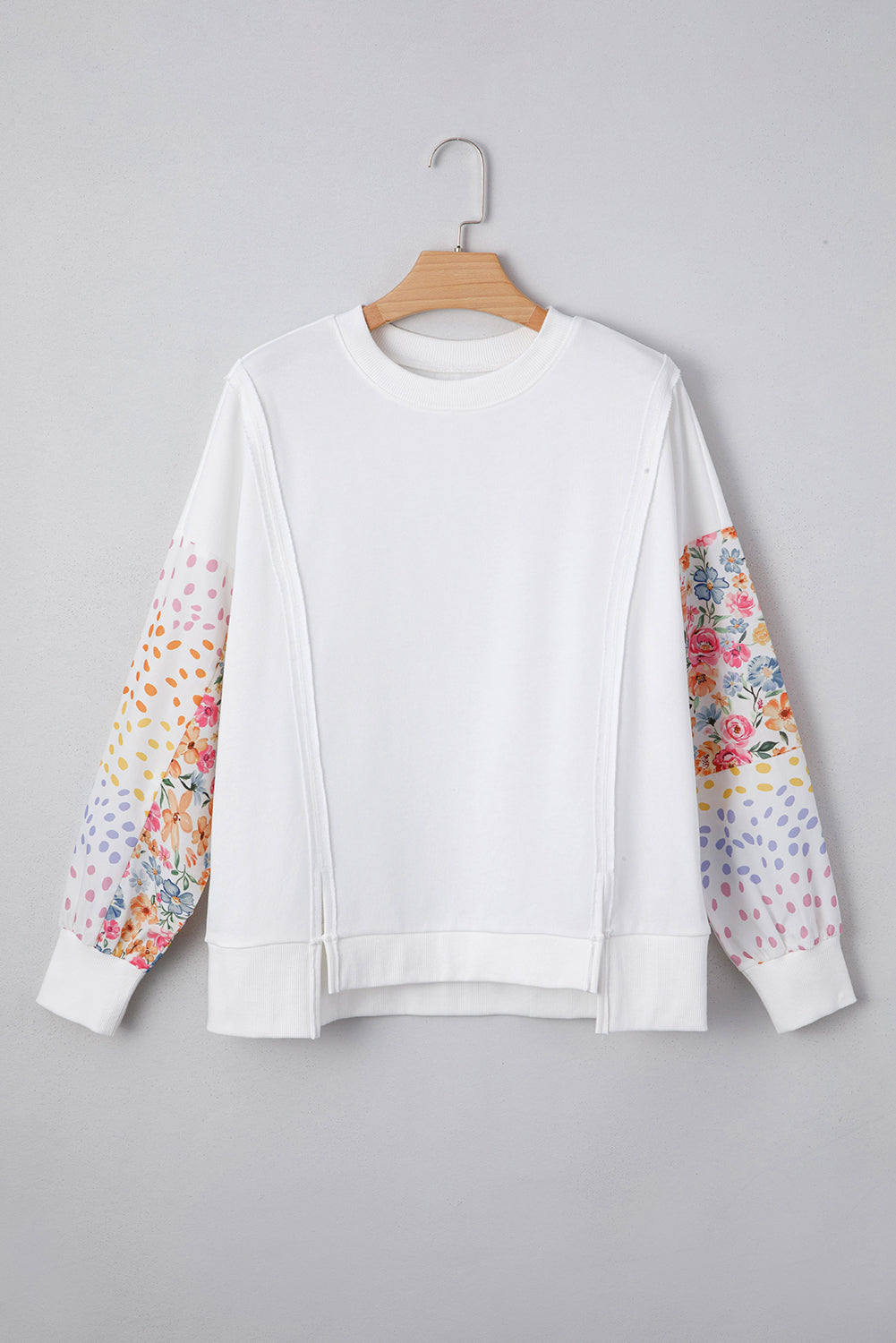 White Floral High Low Top July.