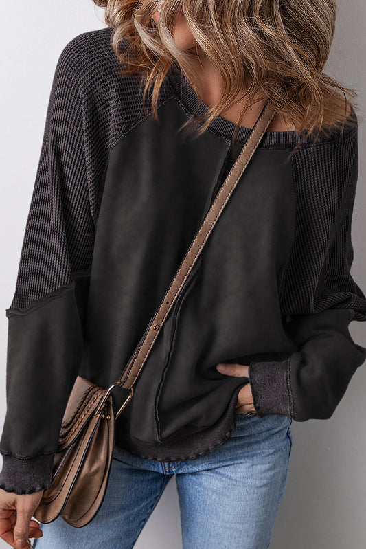 Waffle Knit Sweatshirt RTS
