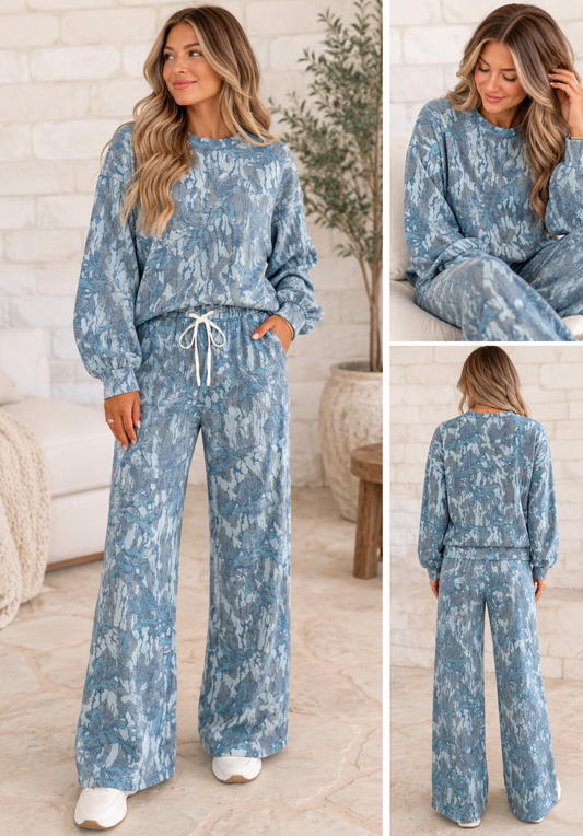 Camo Loose Pullover Set RTS