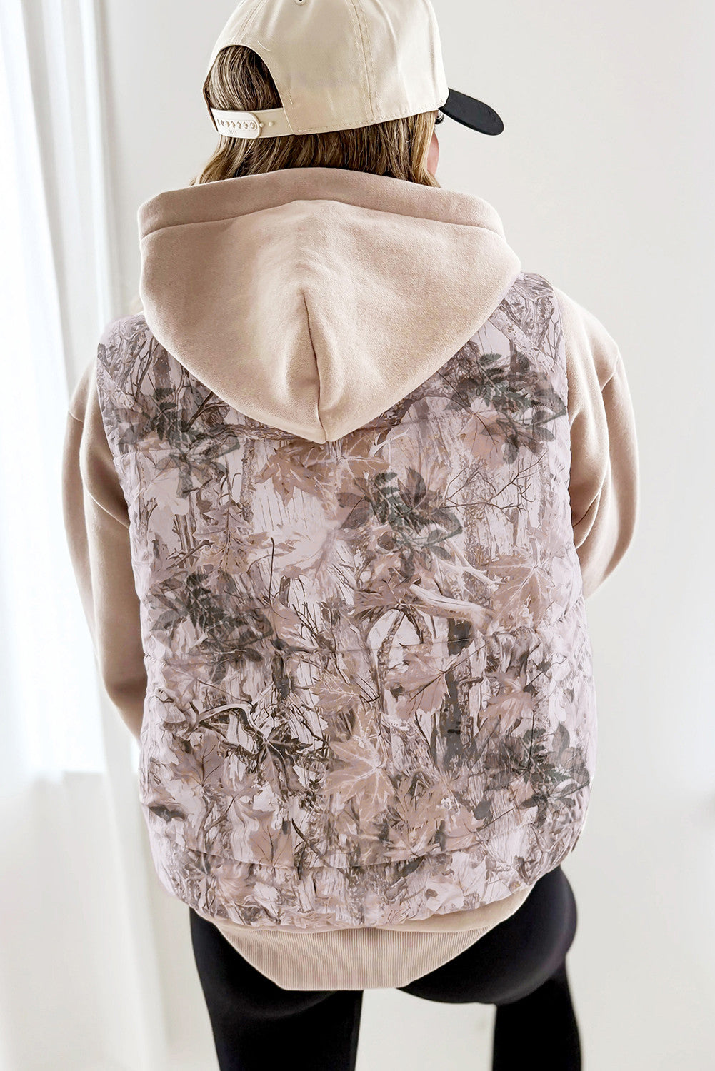 Brown Camo Puffer Vest LT