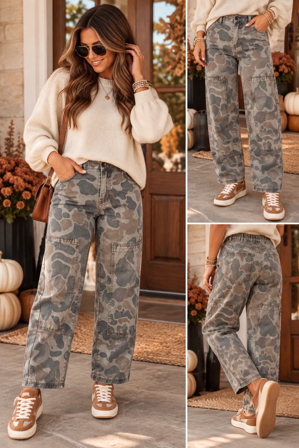 Camo-Ankle Length Jeans RTS