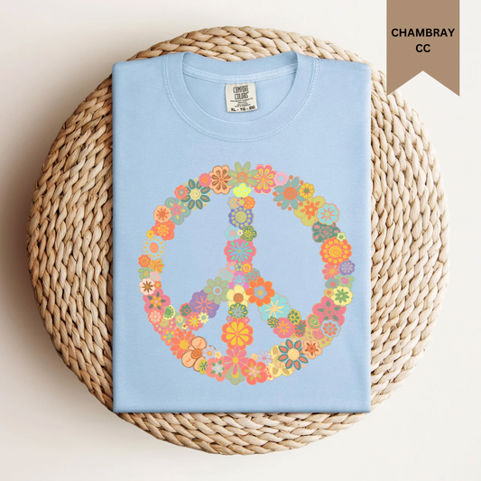 Floral Peace Sign Tee.