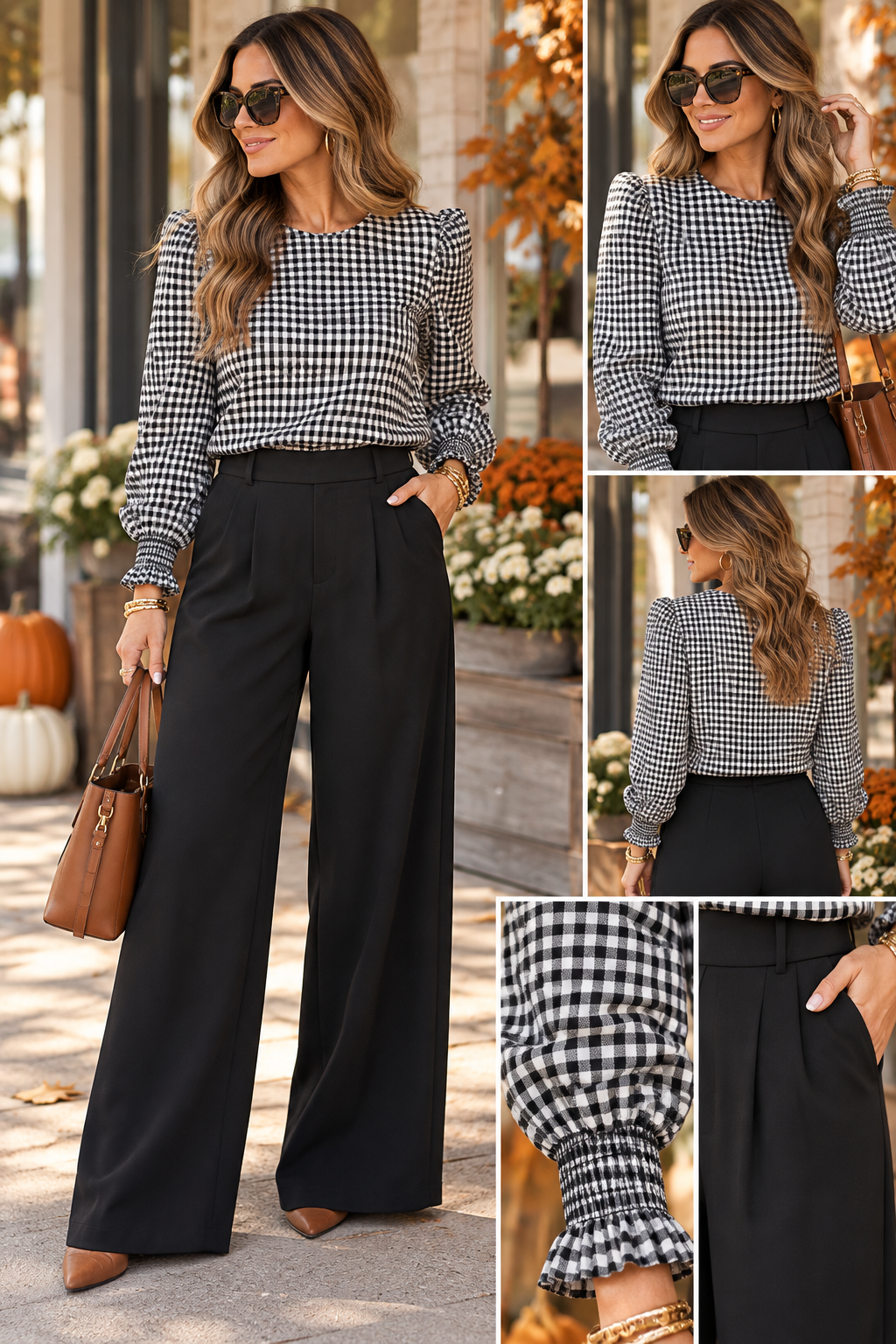 Pleated Pull On High Elastic Pants