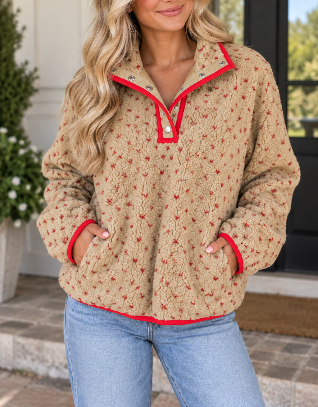 Heart Fleece Sweatshirt
