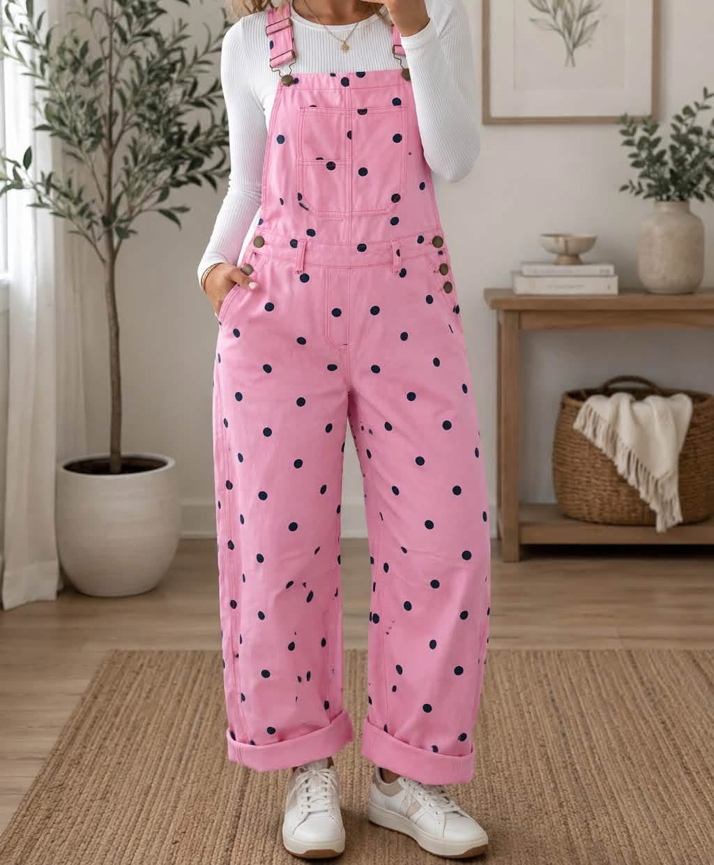 Polka Dot Overalls