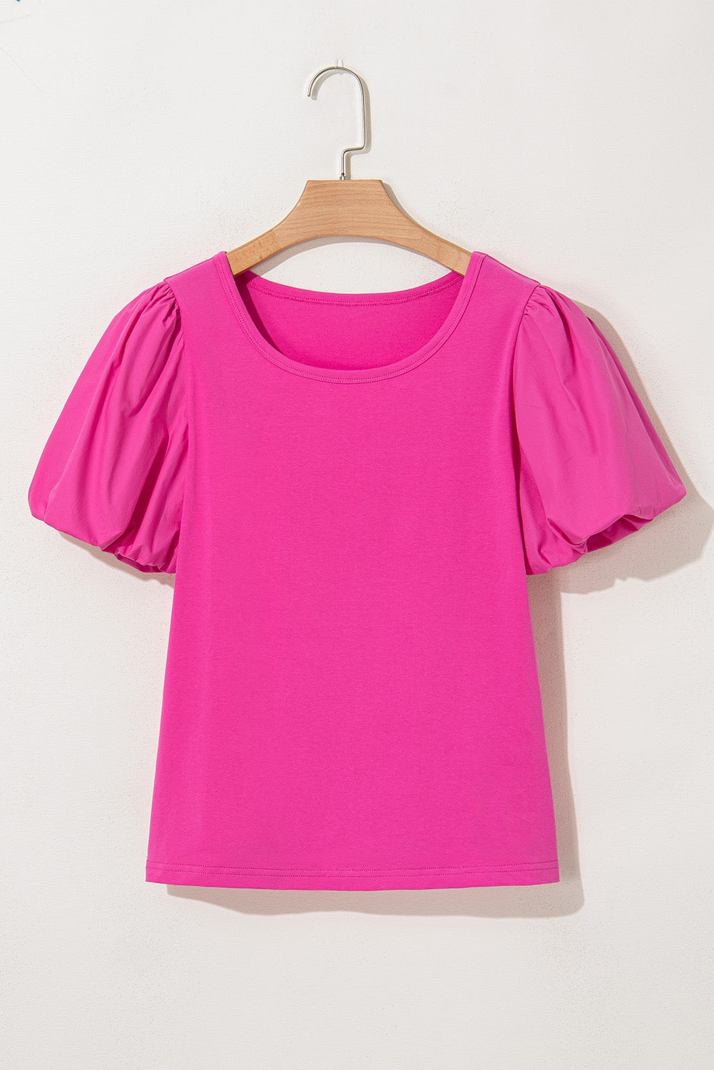 Pink Bubble Sleeve Blouse May.