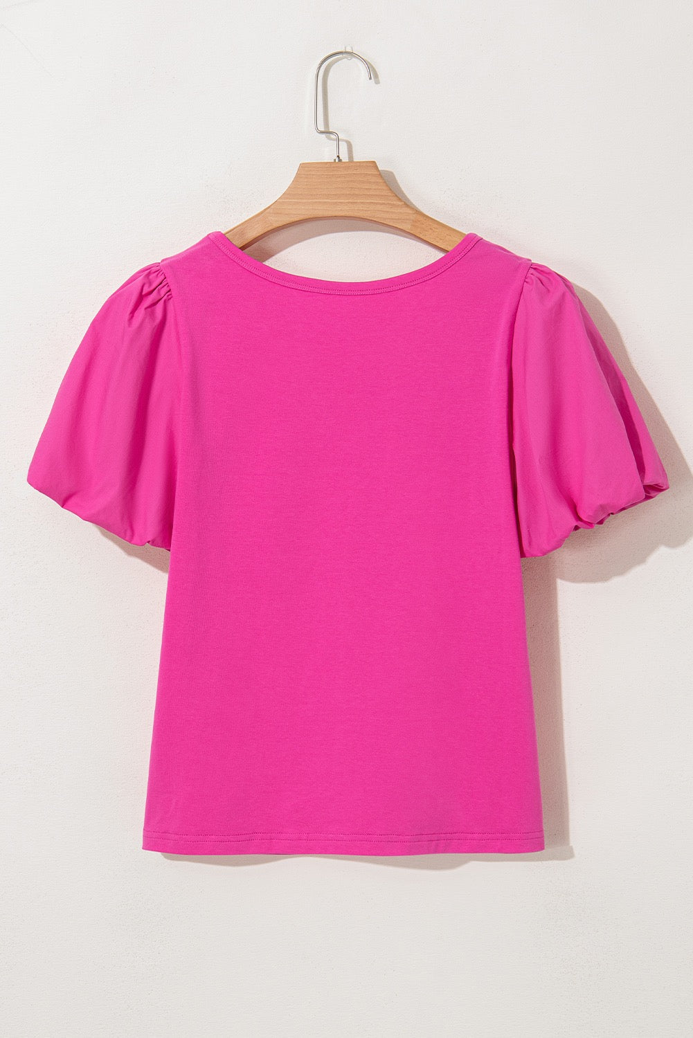 Pink Bubble Sleeve Blouse May.
