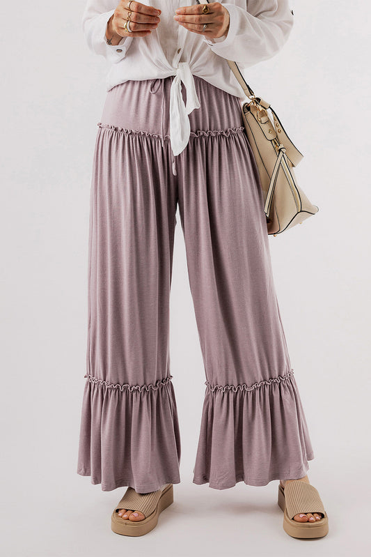 Frilled Drawstring Pants LT