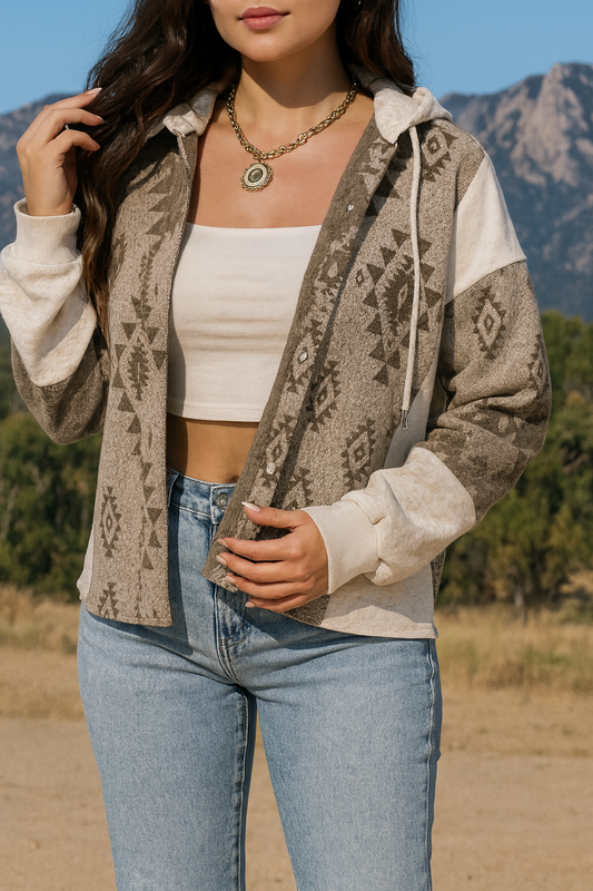 Western Aztec Shacket LT