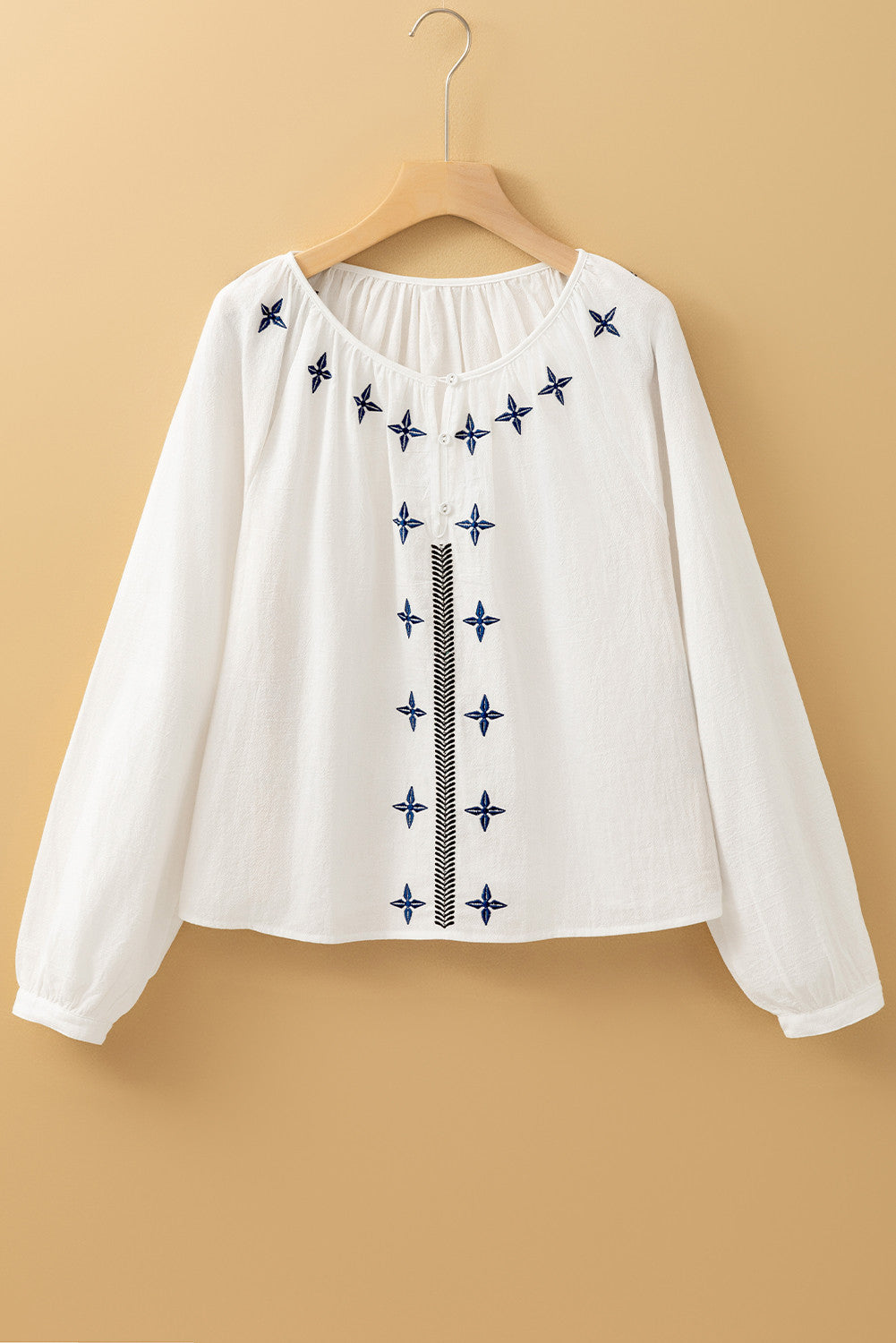 White Embroidered Blouse LT