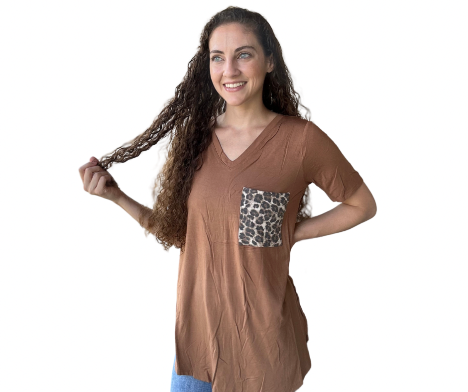 Leopard Pocket Tee